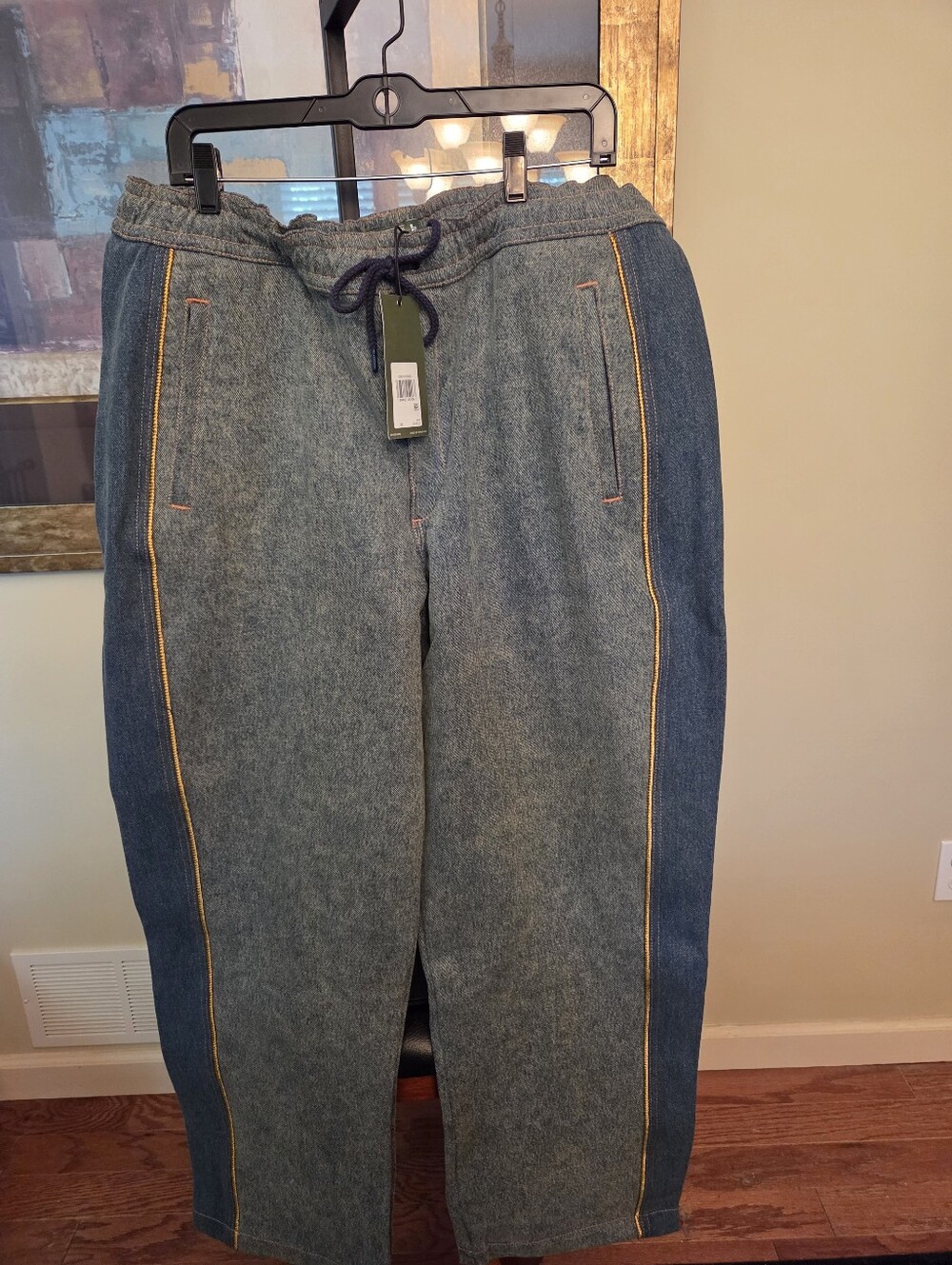 Denim Tears x Levi’s Denim Track Pants – Mid Indigo Wash – XL – NWT Brand New